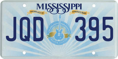 MS license plate JQD395