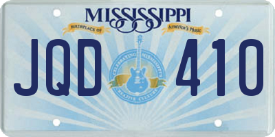 MS license plate JQD410