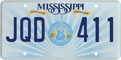 MS license plate JQD411