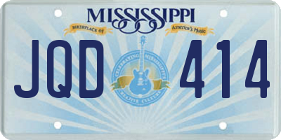 MS license plate JQD414