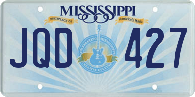 MS license plate JQD427