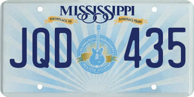 MS license plate JQD435