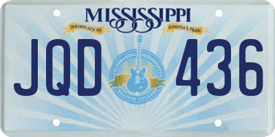 MS license plate JQD436
