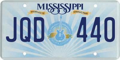 MS license plate JQD440