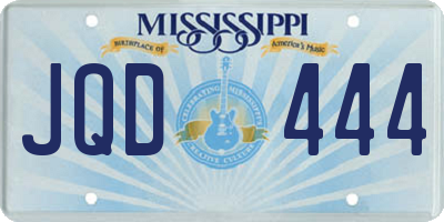 MS license plate JQD444