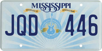 MS license plate JQD446