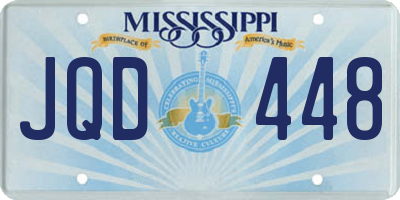 MS license plate JQD448