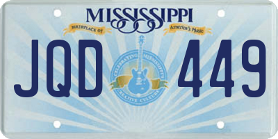 MS license plate JQD449