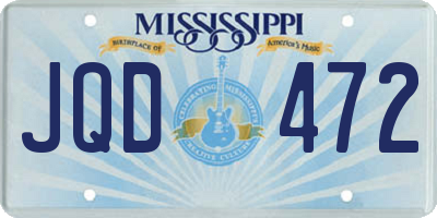 MS license plate JQD472