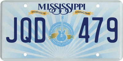 MS license plate JQD479