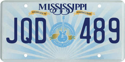 MS license plate JQD489