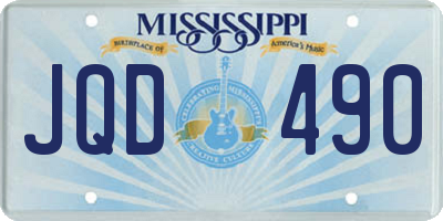 MS license plate JQD490