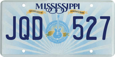MS license plate JQD527