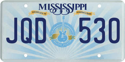 MS license plate JQD530
