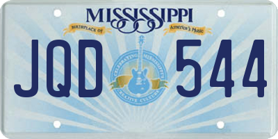 MS license plate JQD544