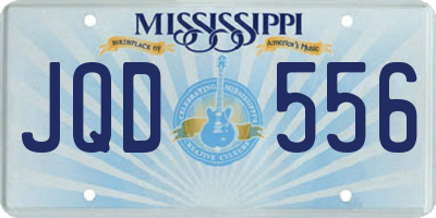 MS license plate JQD556