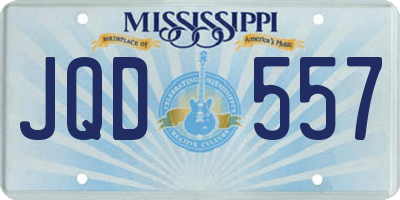 MS license plate JQD557