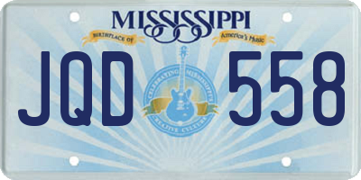 MS license plate JQD558