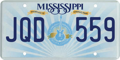 MS license plate JQD559
