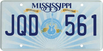 MS license plate JQD561