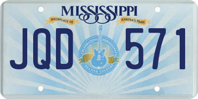 MS license plate JQD571