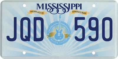 MS license plate JQD590