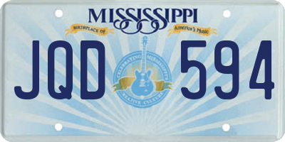 MS license plate JQD594
