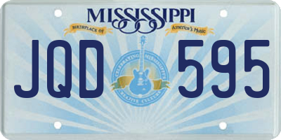 MS license plate JQD595
