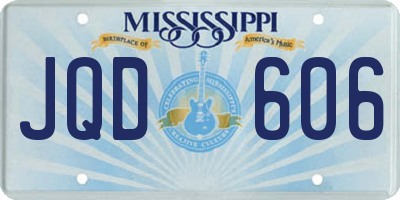 MS license plate JQD606