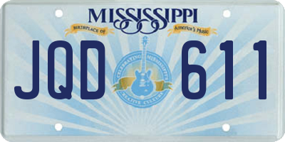 MS license plate JQD611