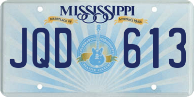 MS license plate JQD613