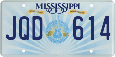MS license plate JQD614