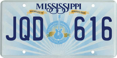 MS license plate JQD616