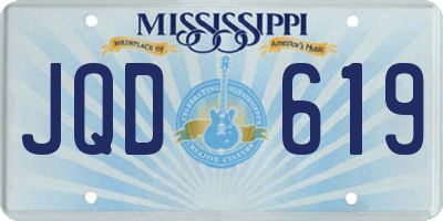 MS license plate JQD619