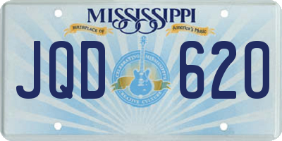 MS license plate JQD620