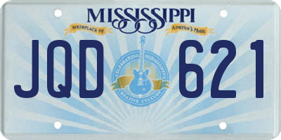 MS license plate JQD621