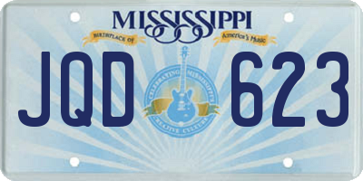 MS license plate JQD623