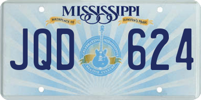 MS license plate JQD624