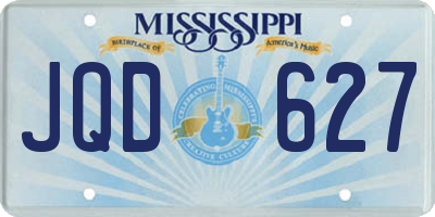 MS license plate JQD627