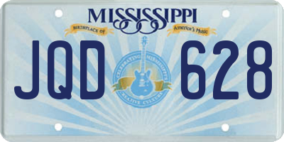 MS license plate JQD628