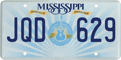 MS license plate JQD629