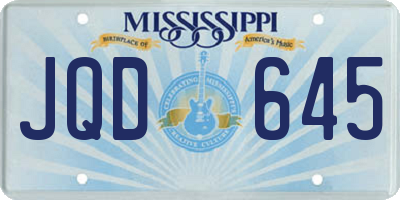 MS license plate JQD645