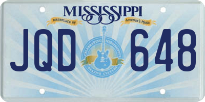 MS license plate JQD648