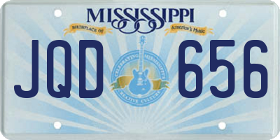 MS license plate JQD656