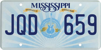 MS license plate JQD659