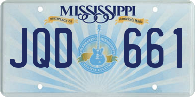 MS license plate JQD661