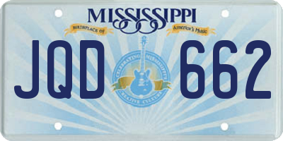 MS license plate JQD662