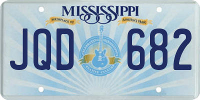 MS license plate JQD682