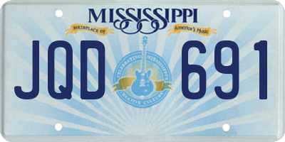 MS license plate JQD691