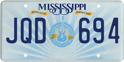 MS license plate JQD694